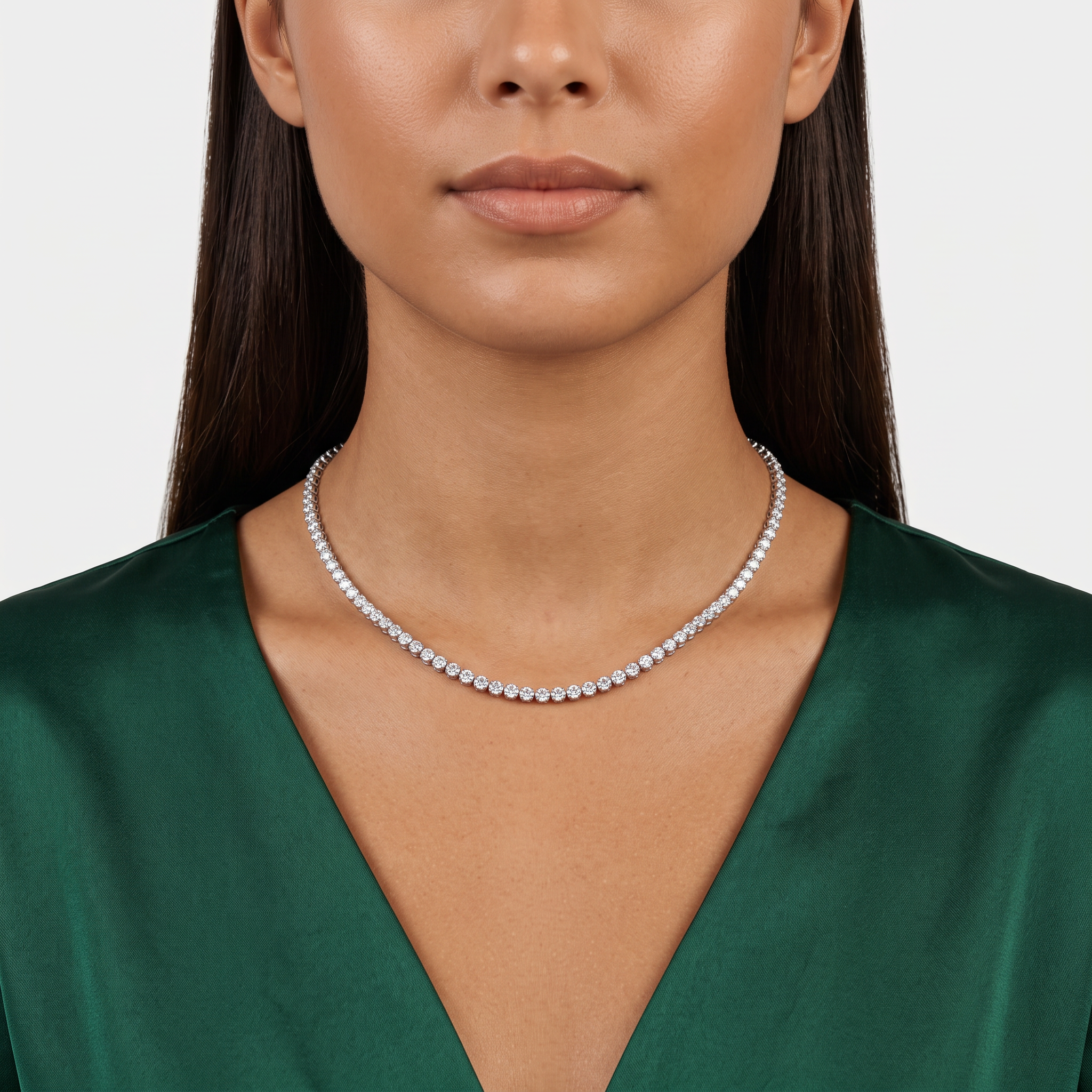 Lab-Grown Diamond Tennis Necklace – David Von