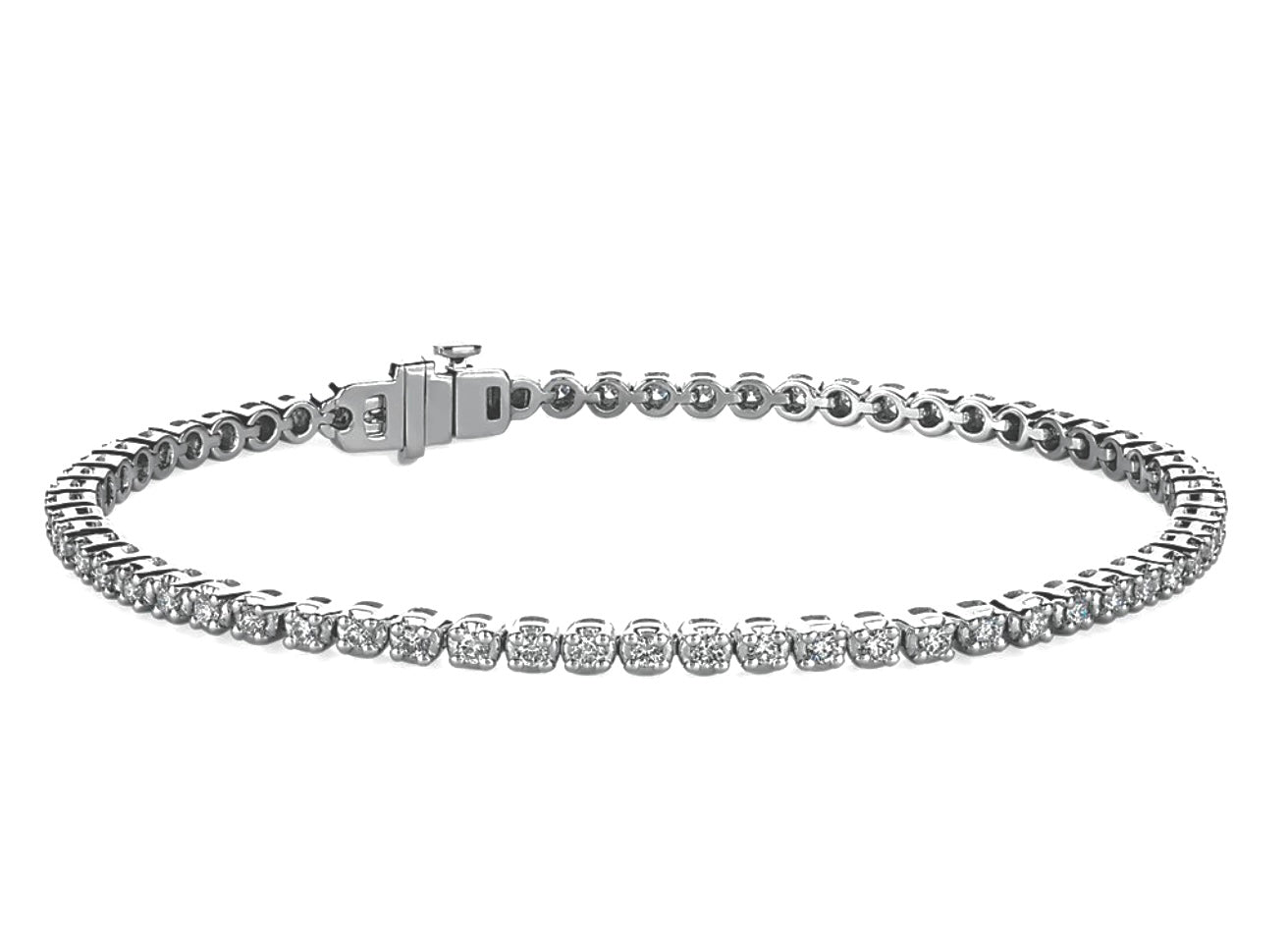 Lab-Grown Diamond Tennis Bracelet