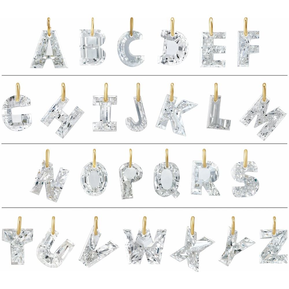 The Heirloom Lab Grown Diamond Initials - Charm Only