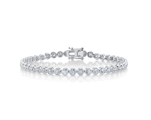Lab Grown Diamond Bezel Tennis Bracelet