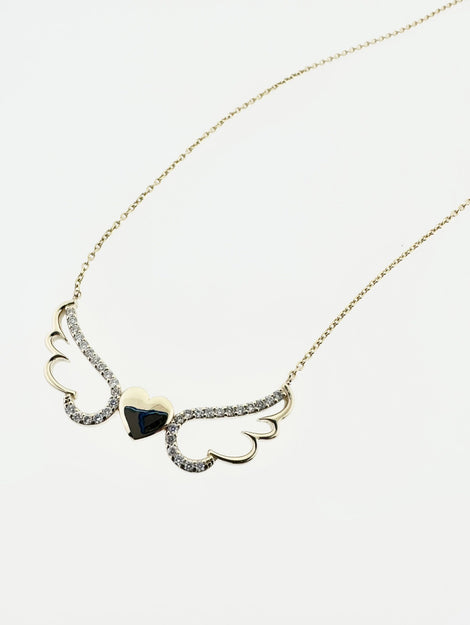 Heart of an Angel 14K Diamond Necklace