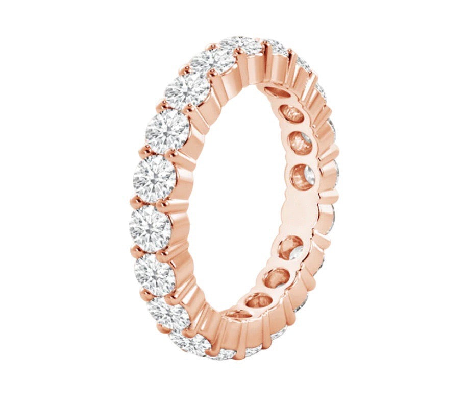 Round Lab Grown Diamond Eternity Band