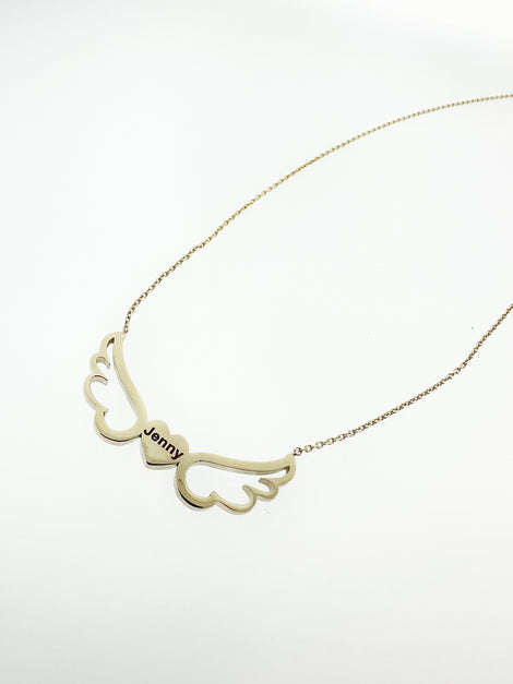 Heart of an Angel 14K Diamond Necklace