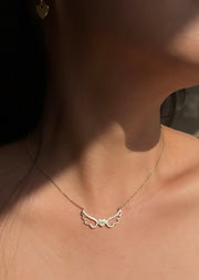 Heart of an Angel 14K Diamond Necklace