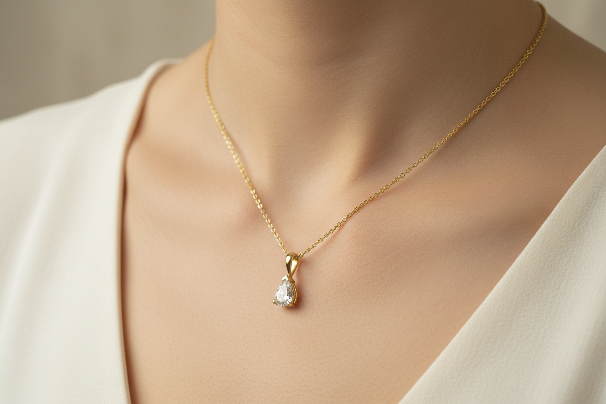 Lab-Grown Diamonds Solitaire Classic Necklace
