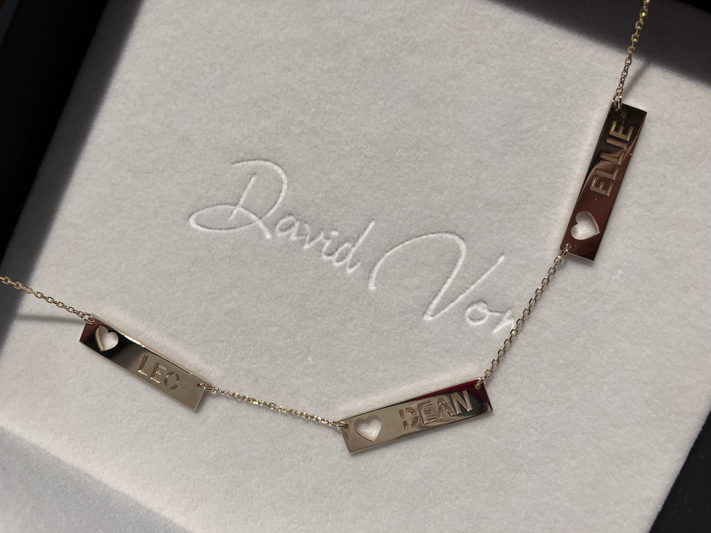 14K Personalized Bar Necklace