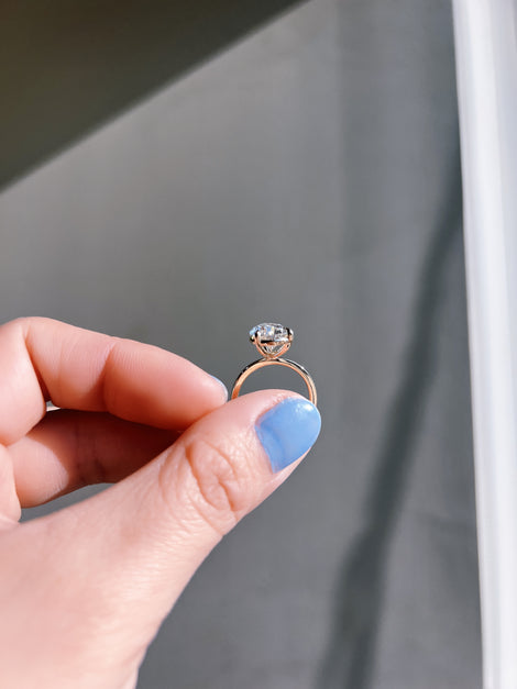 Pear Solitaire Lab Grown Diamond Ring