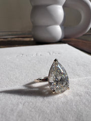 Pear Solitaire Lab Grown Diamond Ring