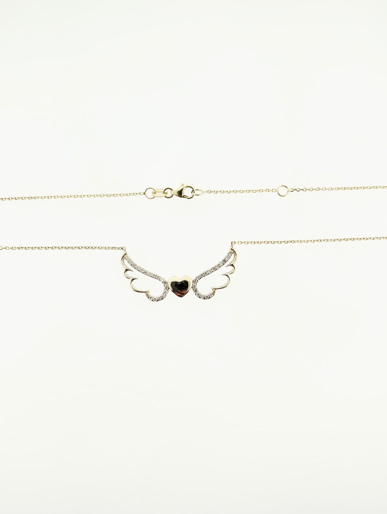 Heart of an Angel 14K Diamond Necklace