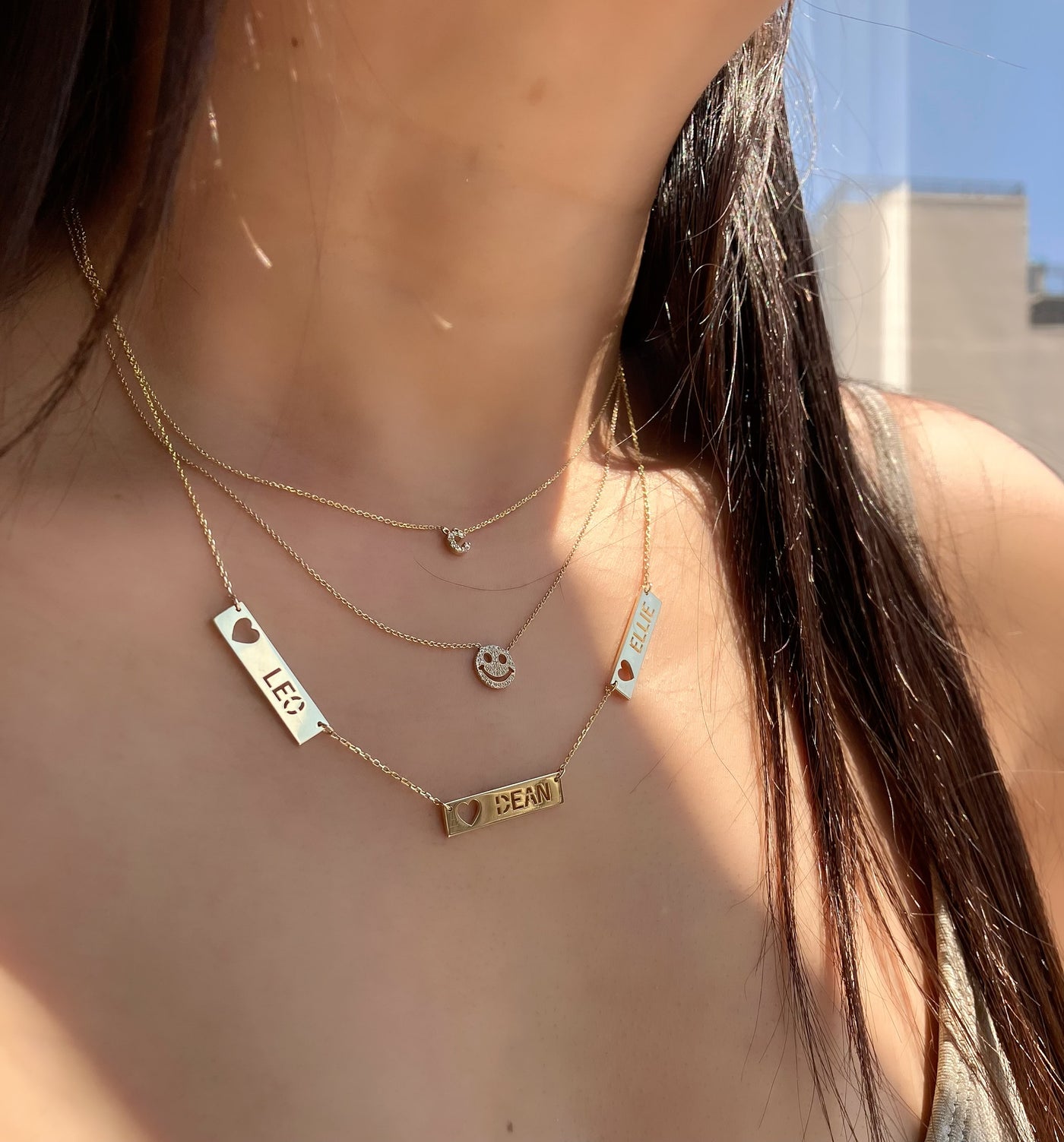14K Personalized Bar Necklace