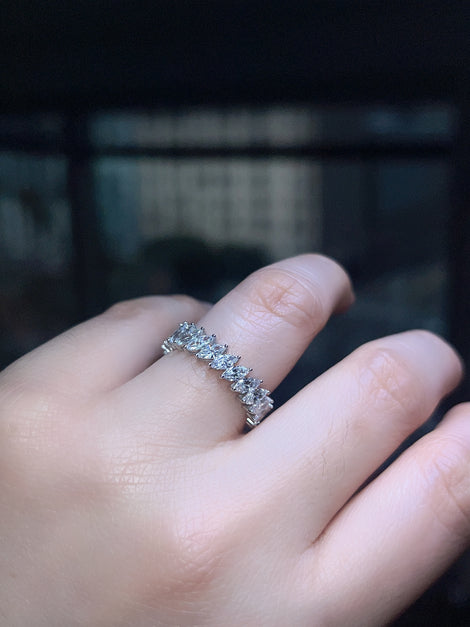 Marquise Lab Grown Diamond Eternity Band Ring