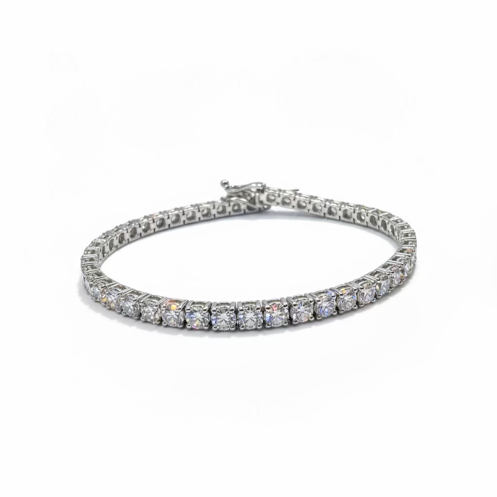 Lab-Grown Diamond Tennis Bracelet - Traditional Setting