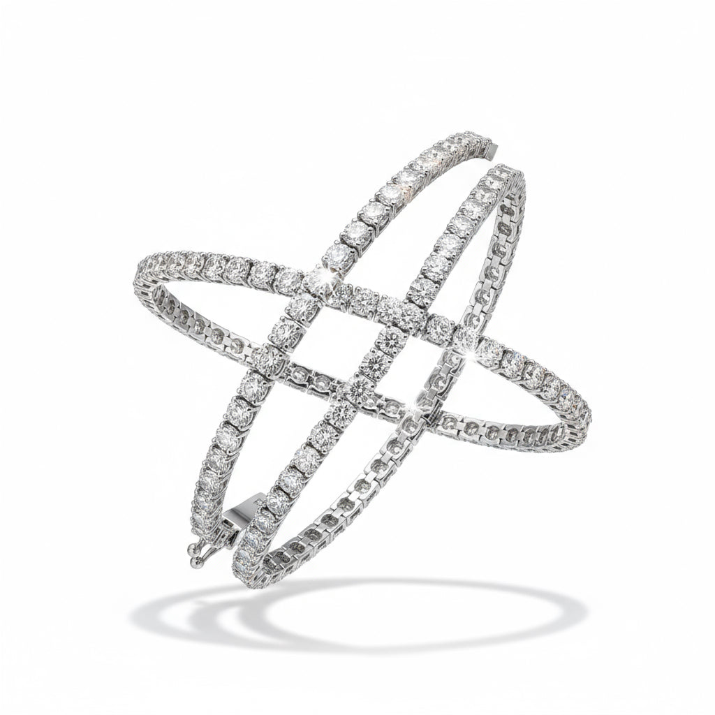 Lab-Grown Diamond Tennis Bracelet - Traditional Setting