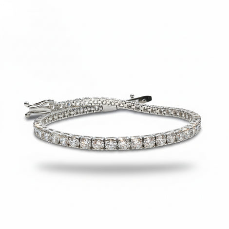 Lab-Grown Diamond Tennis Bracelet - Traditional Setting