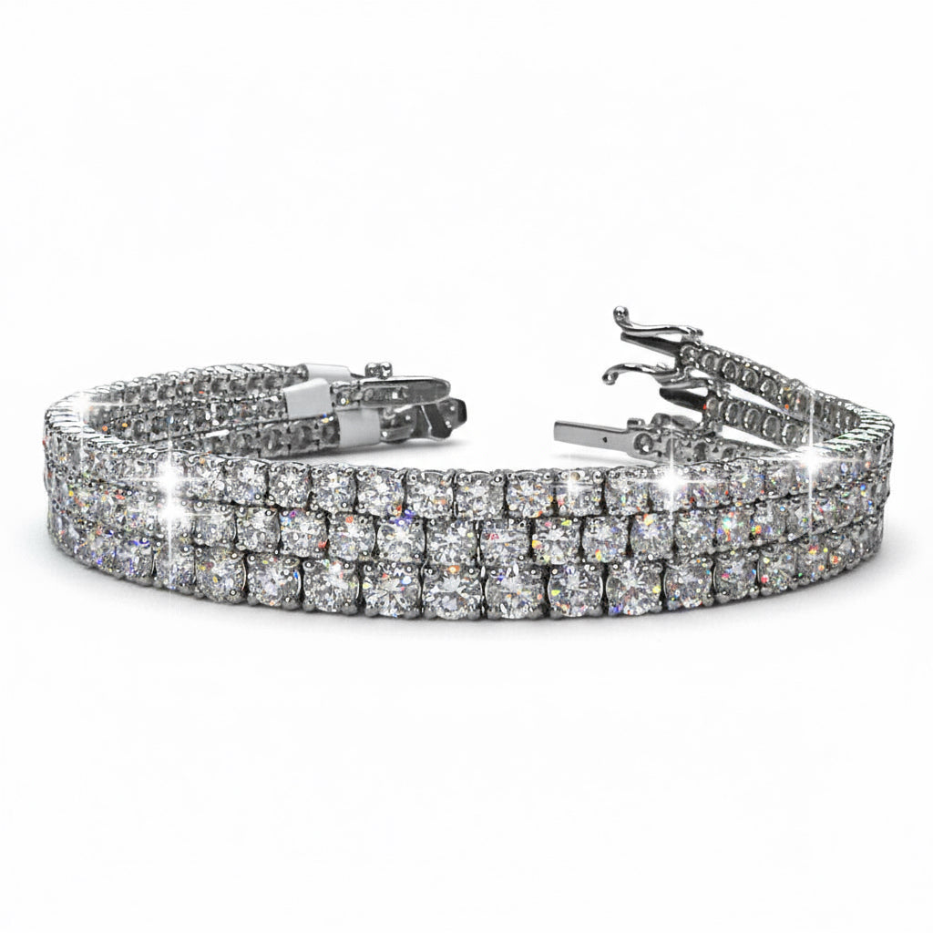 Lab-Grown Diamond Tennis Bracelet - Traditional Setting