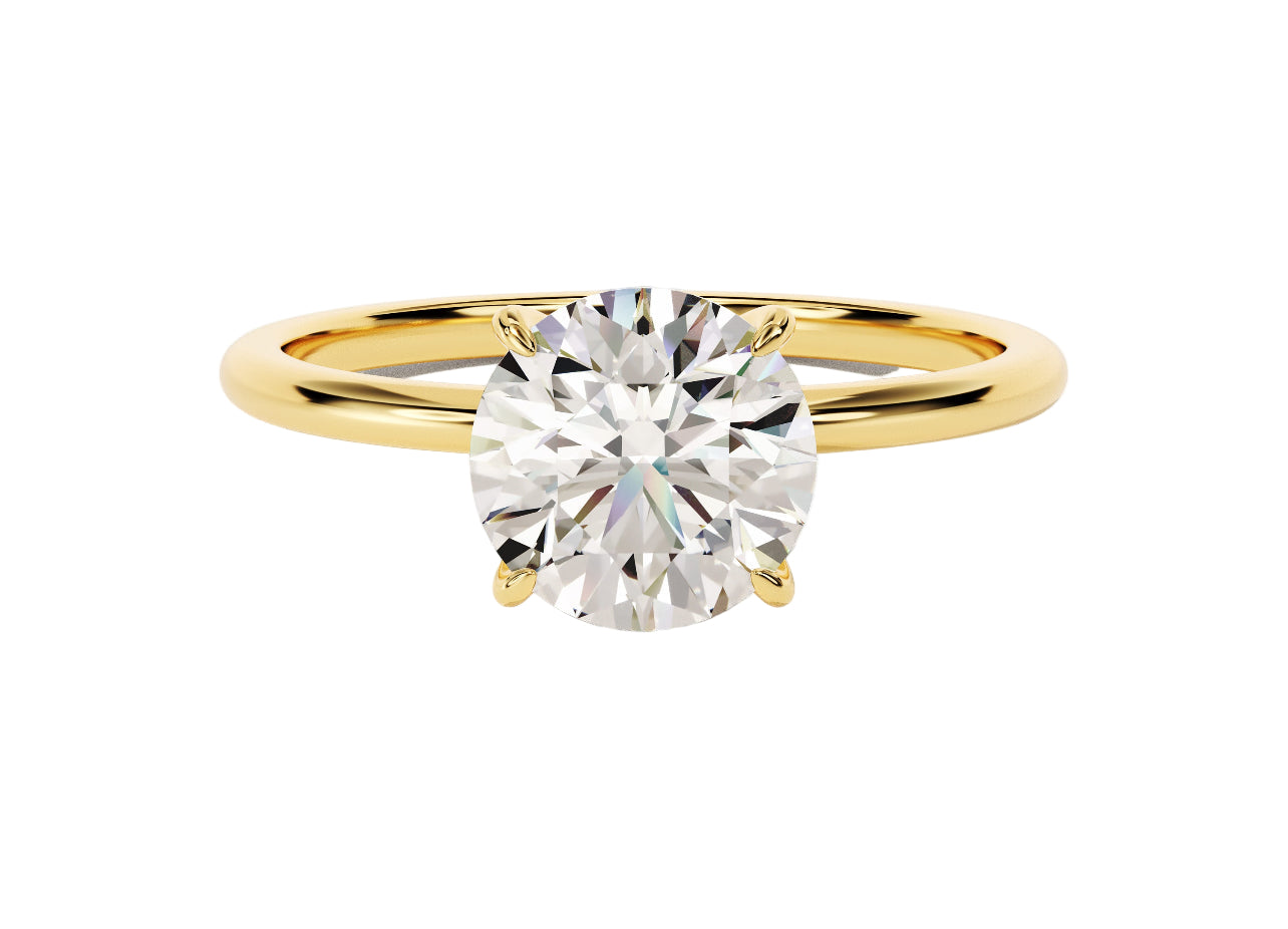 Round Brilliant Solitaire Lab Grown Diamond Ring