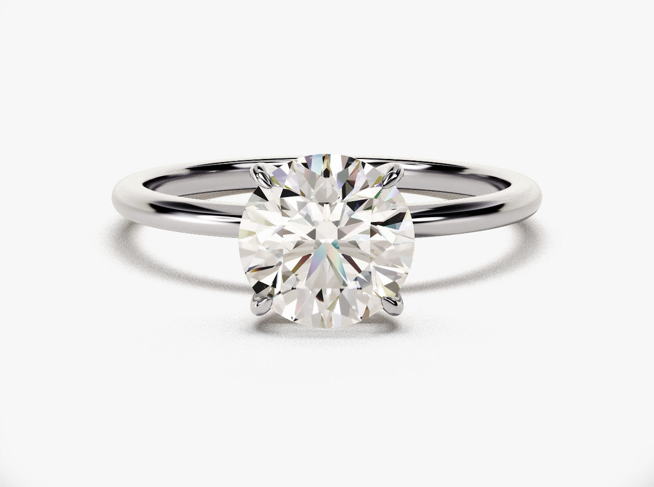 Round Brilliant Solitaire Lab Grown Diamond Ring
