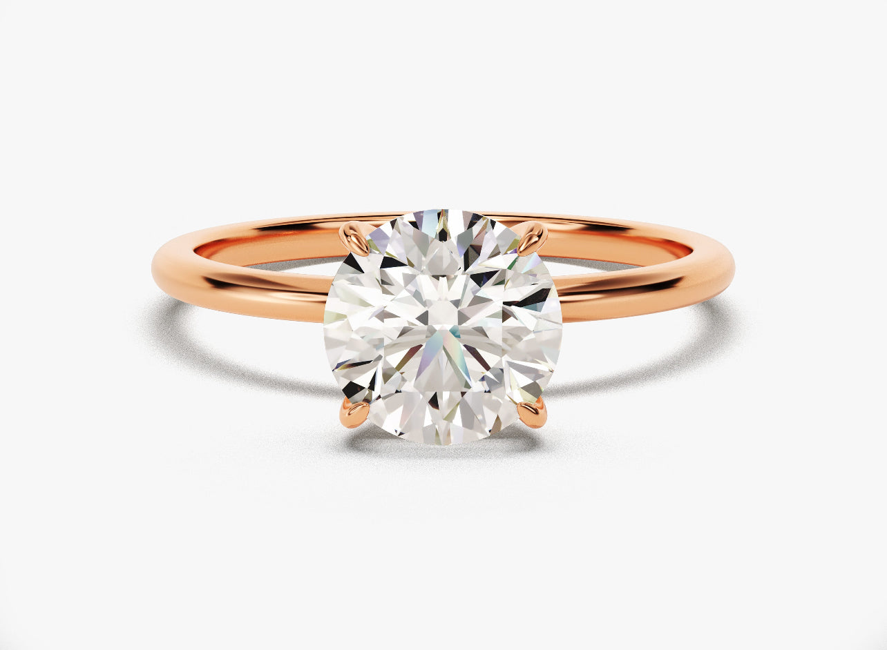 Round Brilliant Solitaire Lab Grown Diamond Ring