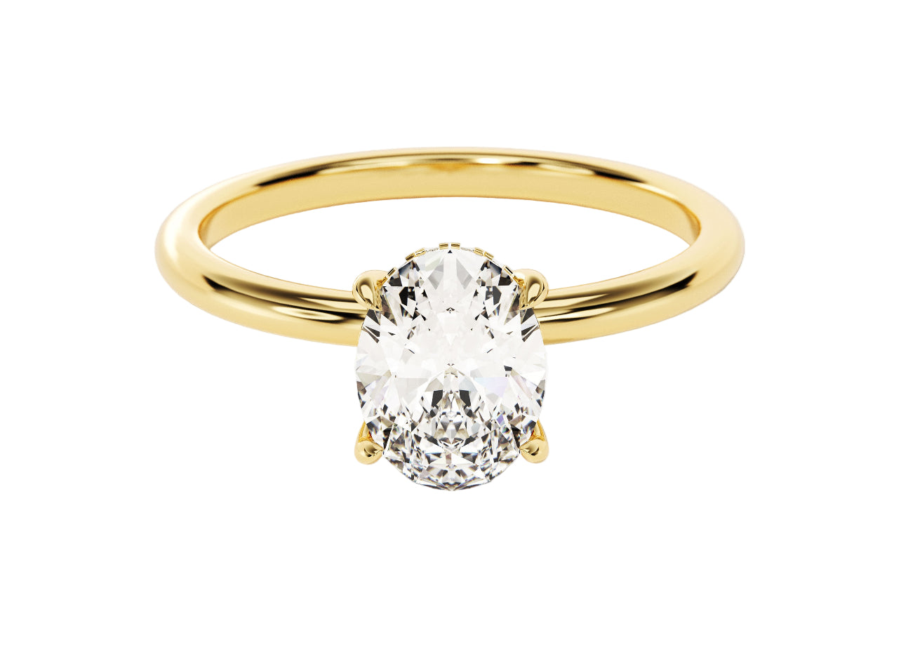 Oval Solitaire Lab Grown Diamond Ring