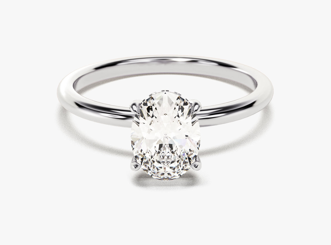 Oval Solitaire Lab Grown Diamond Ring