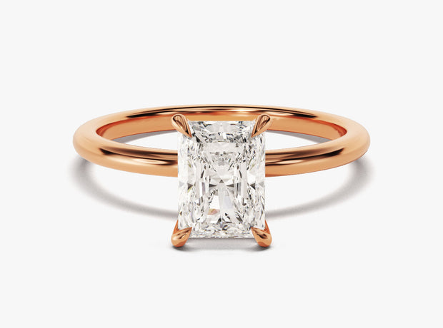 Radiant Solitaire Lab Grown Diamond Ring