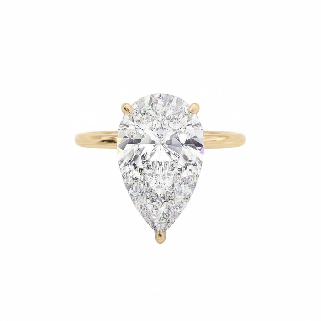Pear Solitaire Lab Grown Diamond Ring