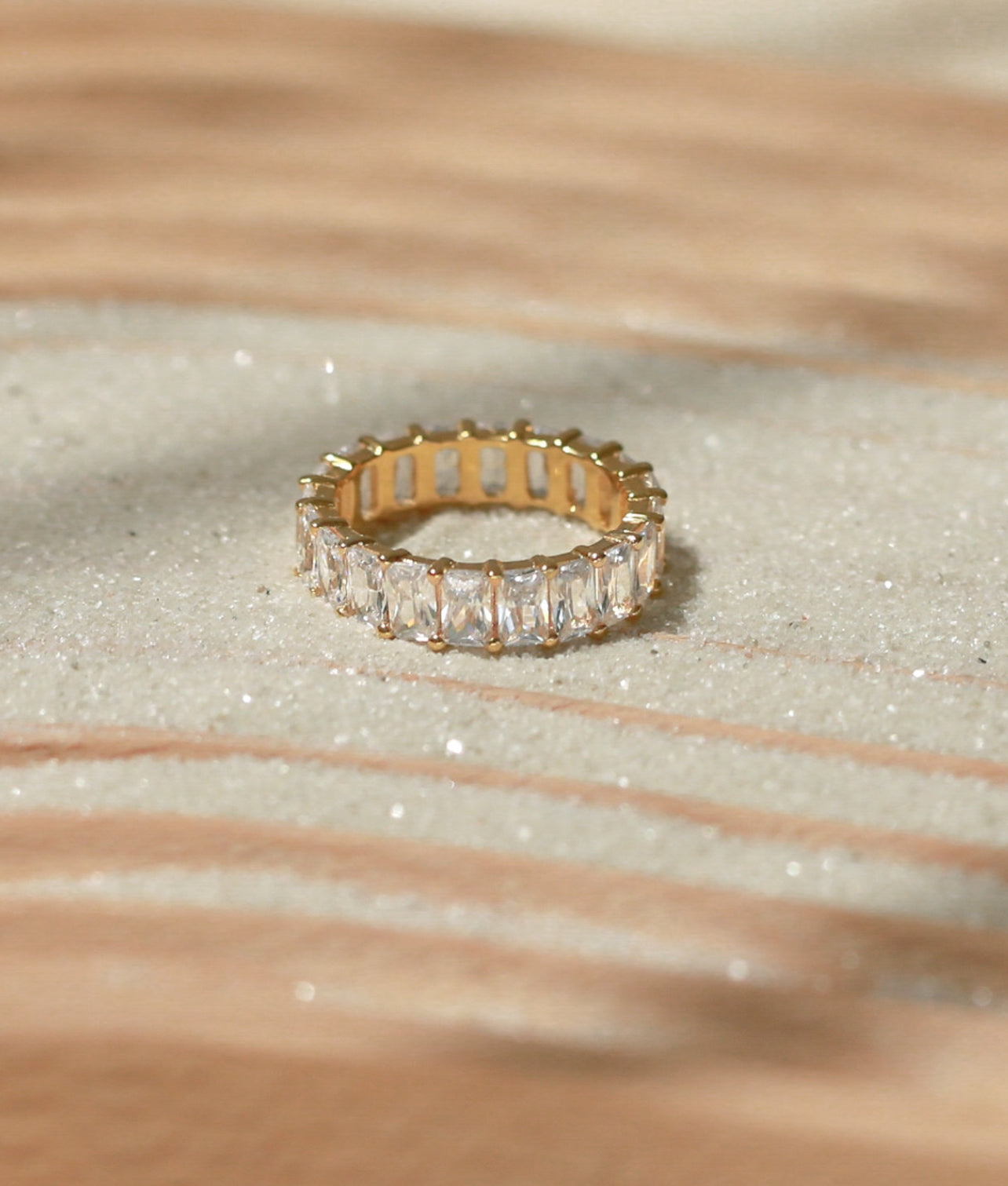Emerald Lab Grown Diamond Eternity Band