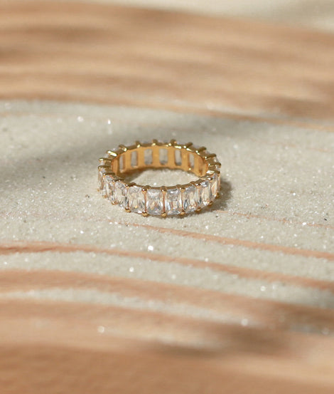 Emerald Lab Grown Diamond Eternity Band