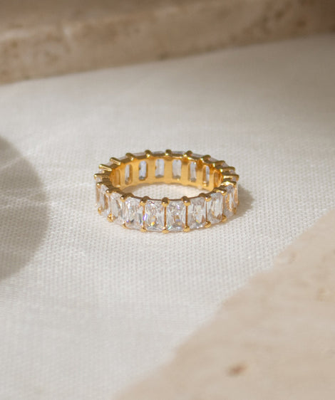 Emerald Lab Grown Diamond Eternity Band