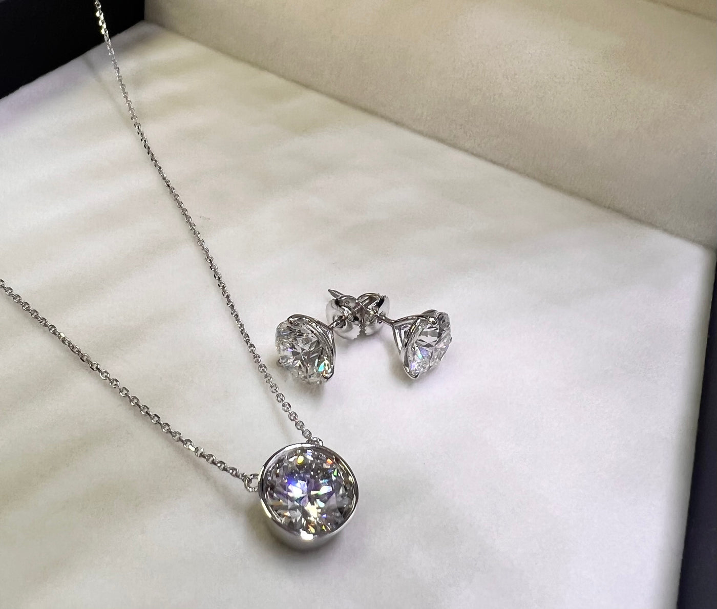 Lab-Grown Diamond Martini Stud Earrings