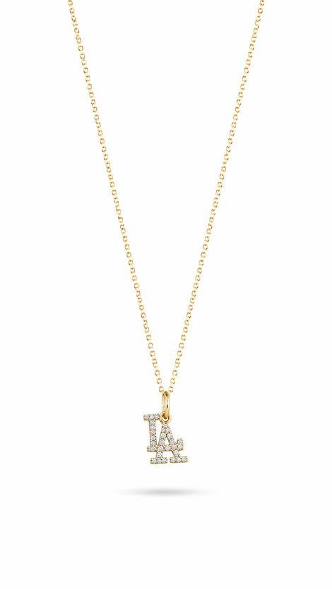 Dainty Empire & Angels Diamond Necklace