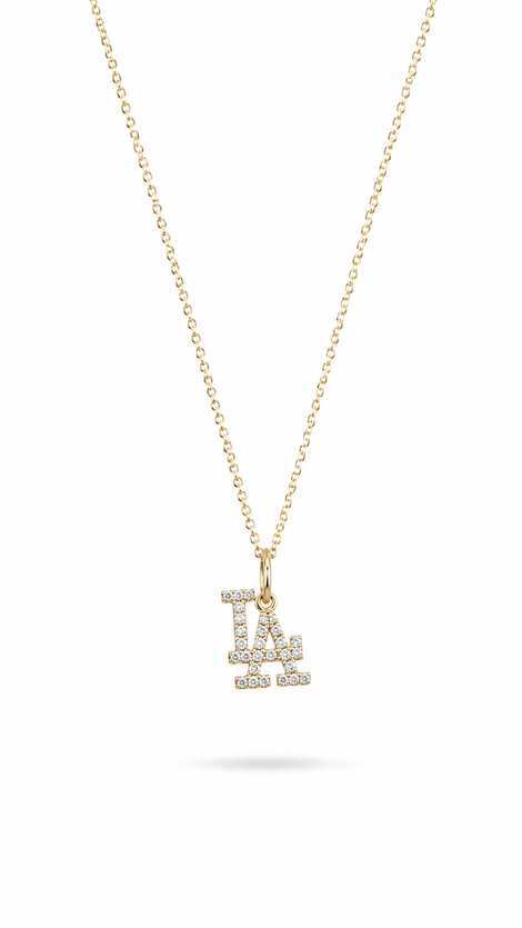 Dainty Empire & Angels Diamond Necklace
