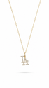 Dainty Empire & Angels Diamond Necklace