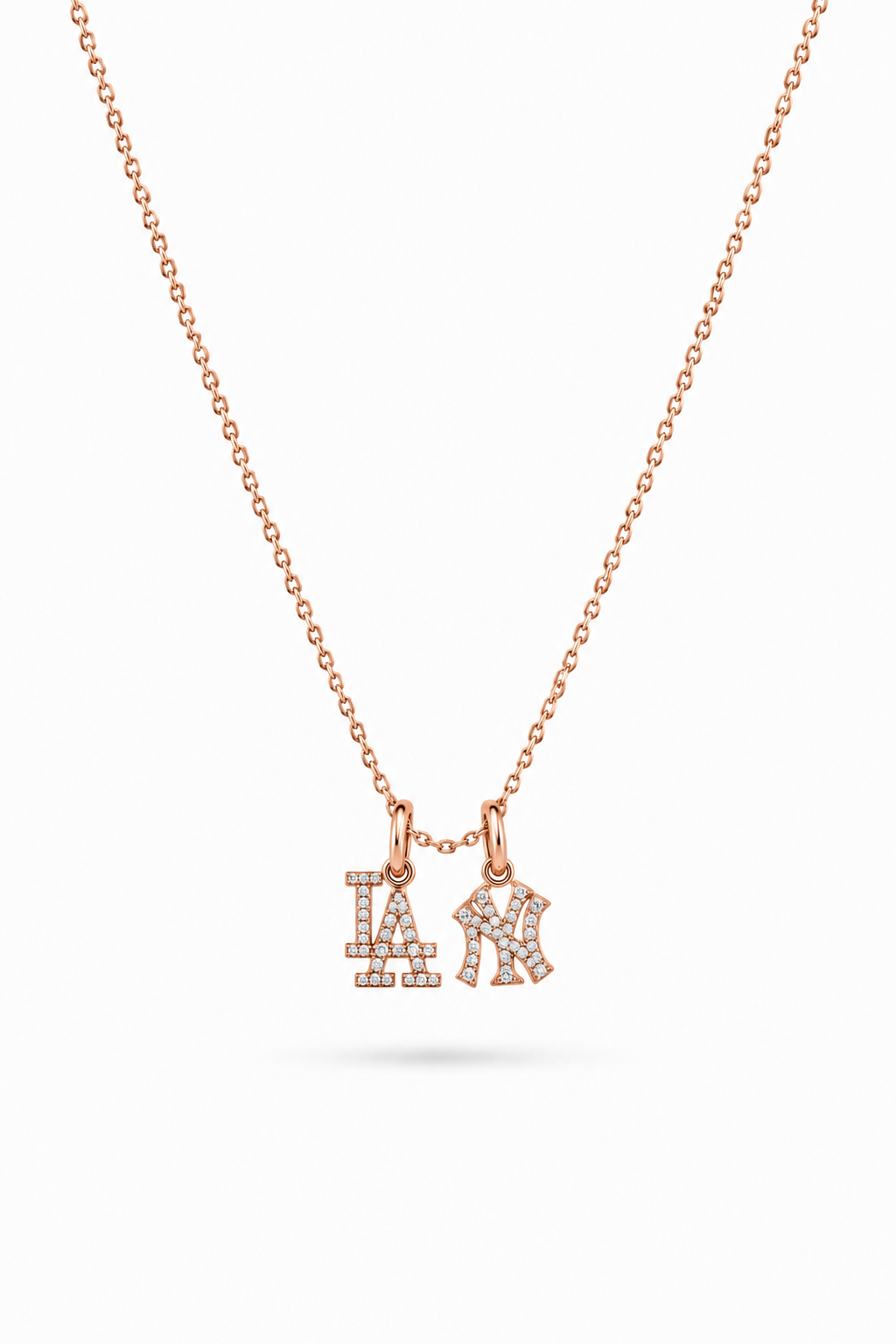 Dainty Empire & Angels Diamond Necklace
