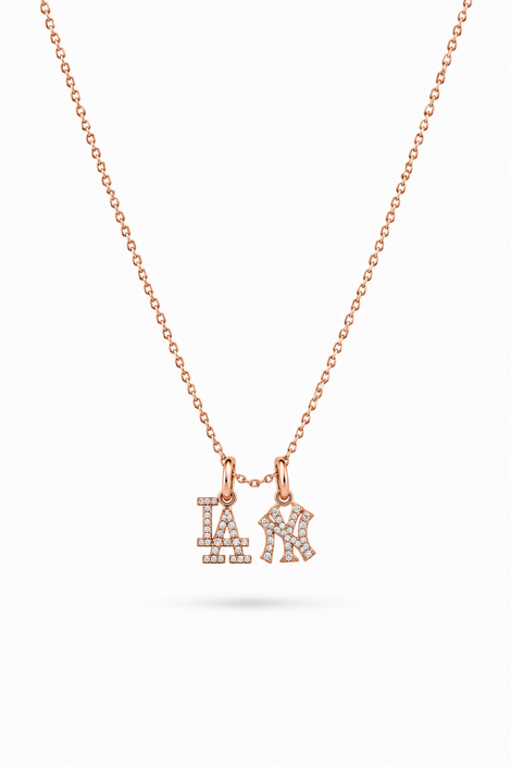Dainty Empire & Angels Diamond Necklace