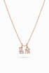 Dainty Empire & Angels Diamond Necklace
