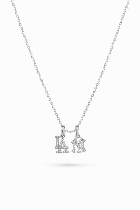 Dainty Empire & Angels Diamond Necklace