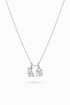 Dainty Empire & Angels Diamond Necklace