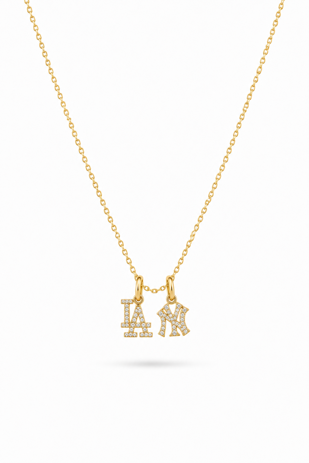 Dainty Empire & Angels Diamond Necklace