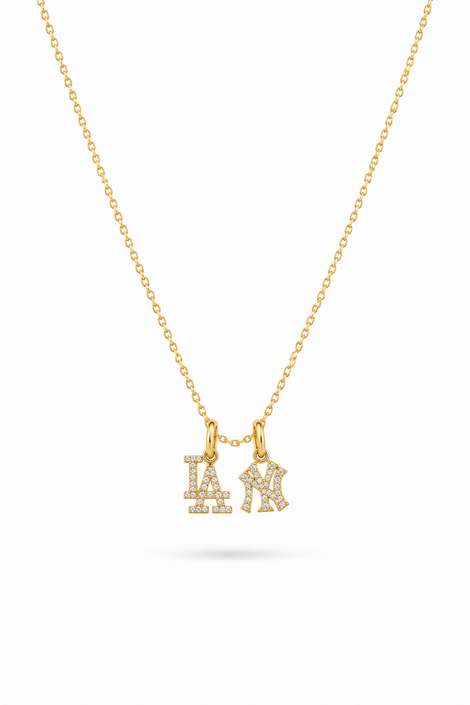 Dainty Empire & Angels Diamond Necklace