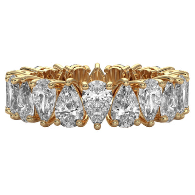Pear Shaped Lab Grown Diamond Eternity Ring