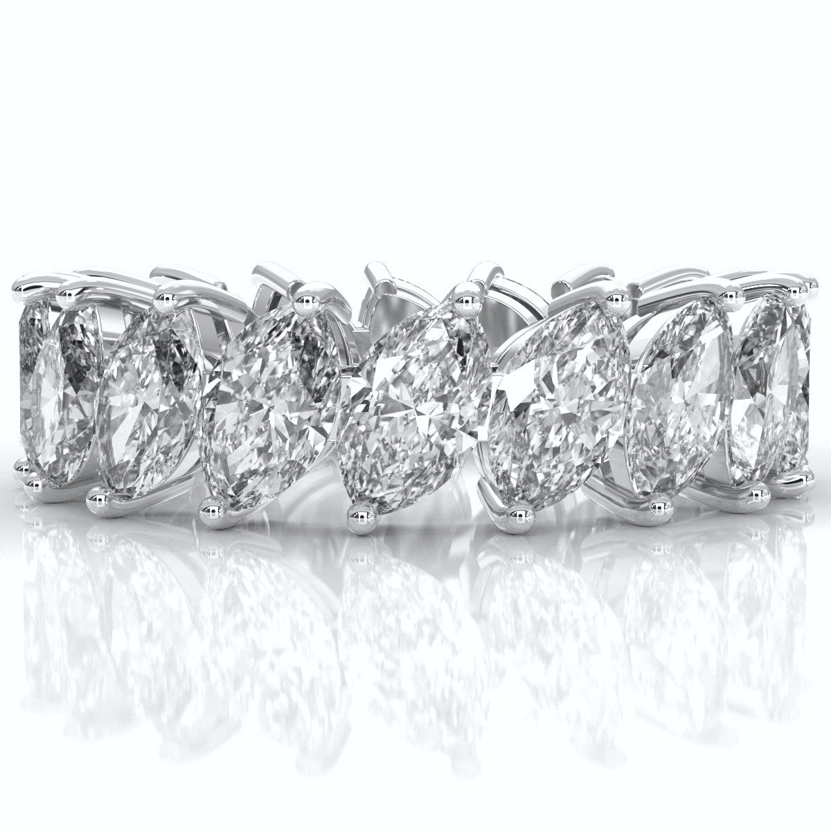 Marquise Lab Grown Diamond Eternity Band Ring