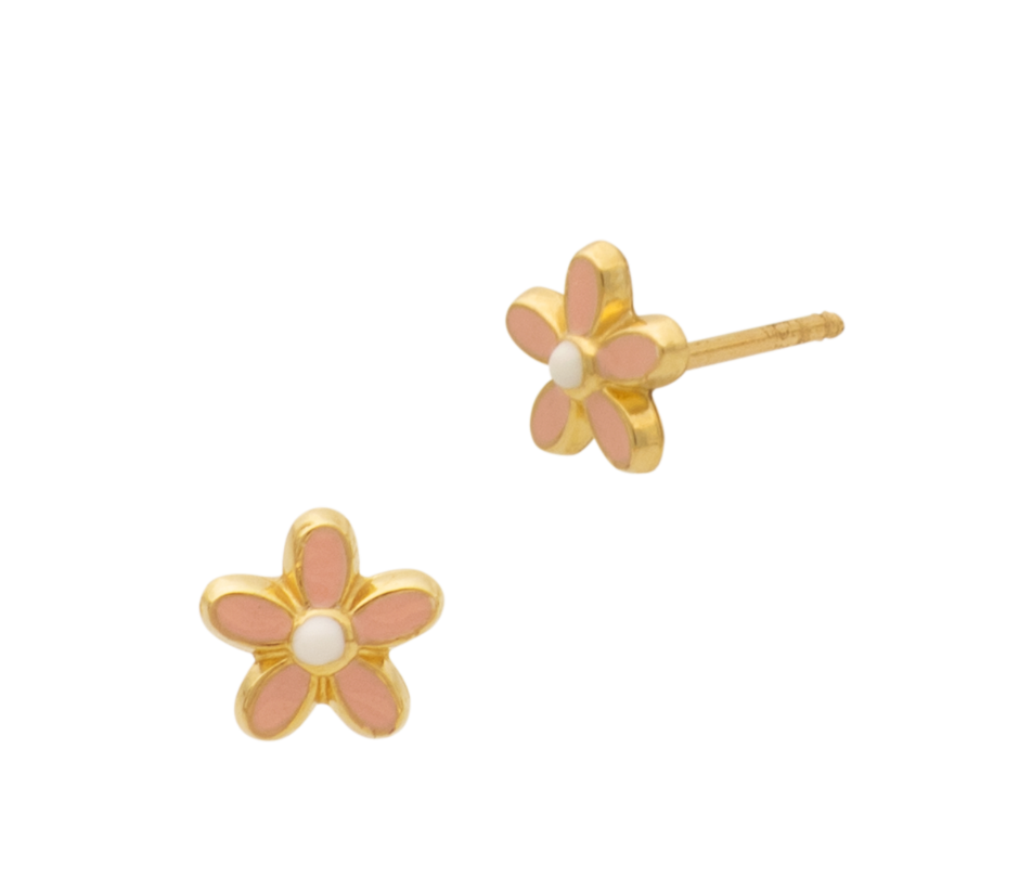 Pink Blossom Stud Earring
