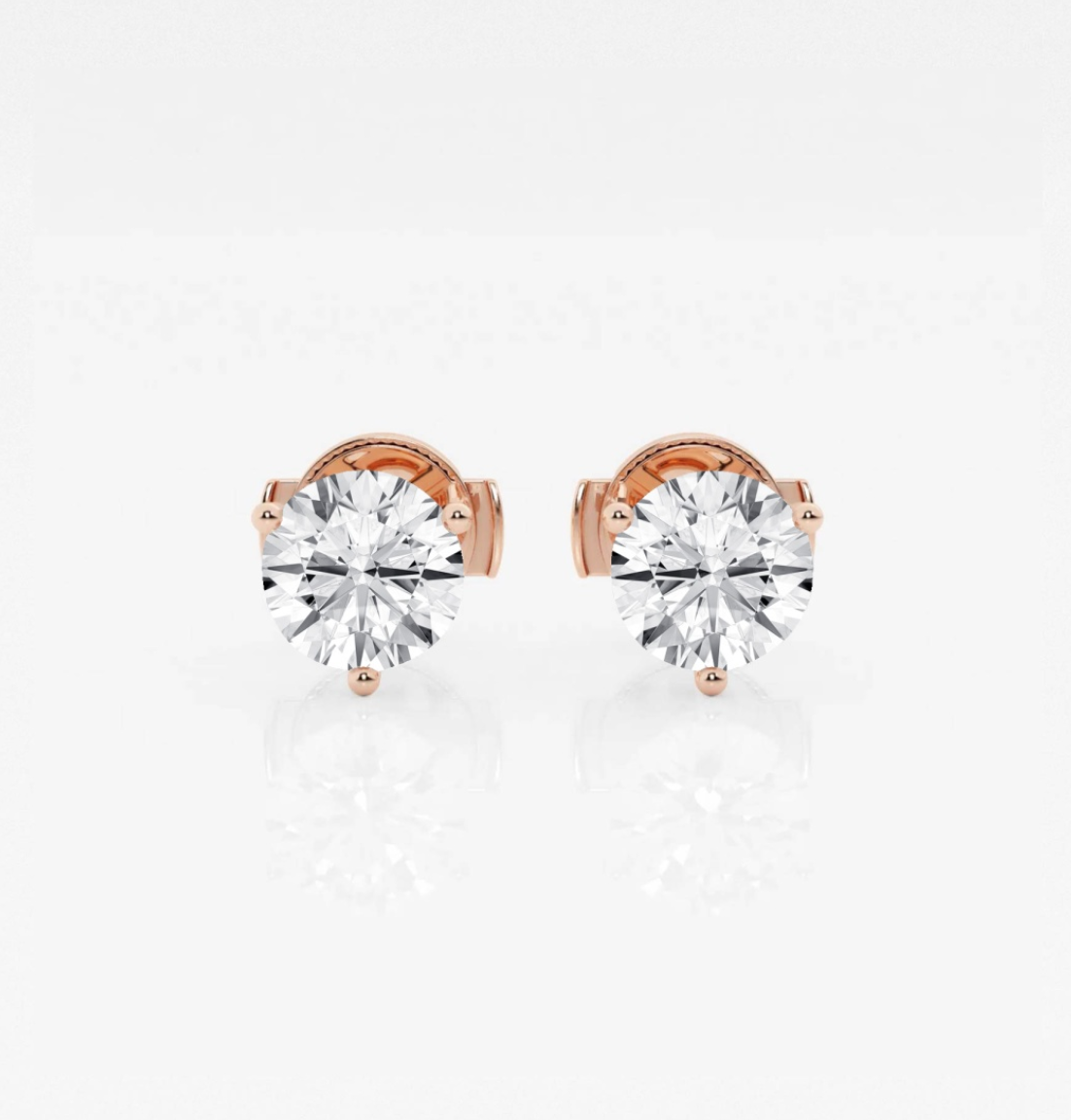Lab-Grown Diamond Martini Stud Earrings