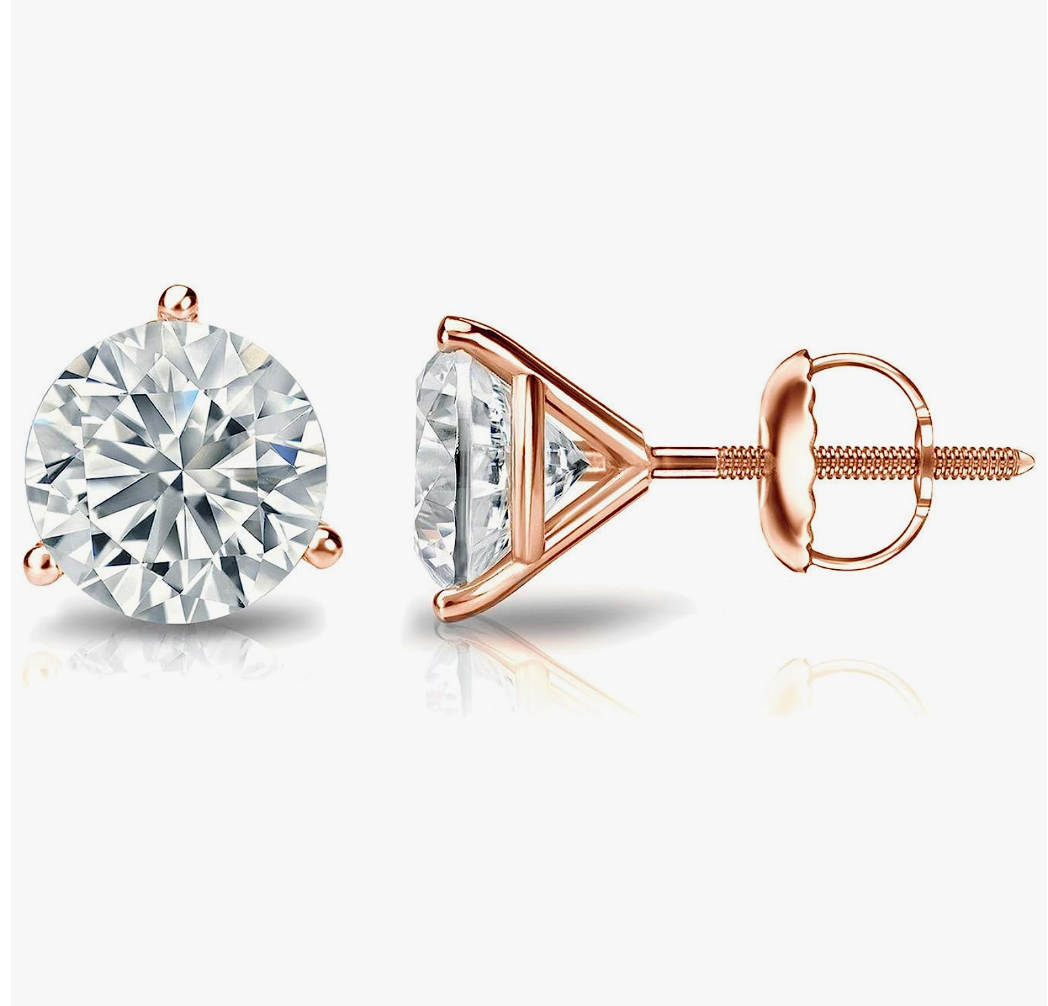 Lab-Grown Diamond Martini Stud Earrings