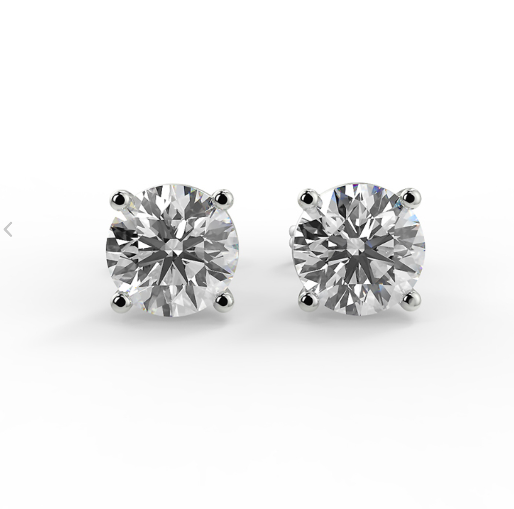 Lab-Grown Diamond Martini Stud Earrings