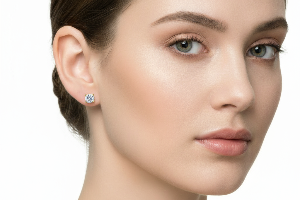 Lab-Grown Diamond Martini Stud Earrings