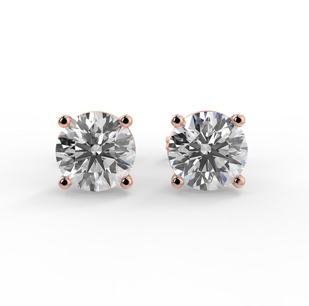 Lab-Grown Diamond Martini Stud Earrings