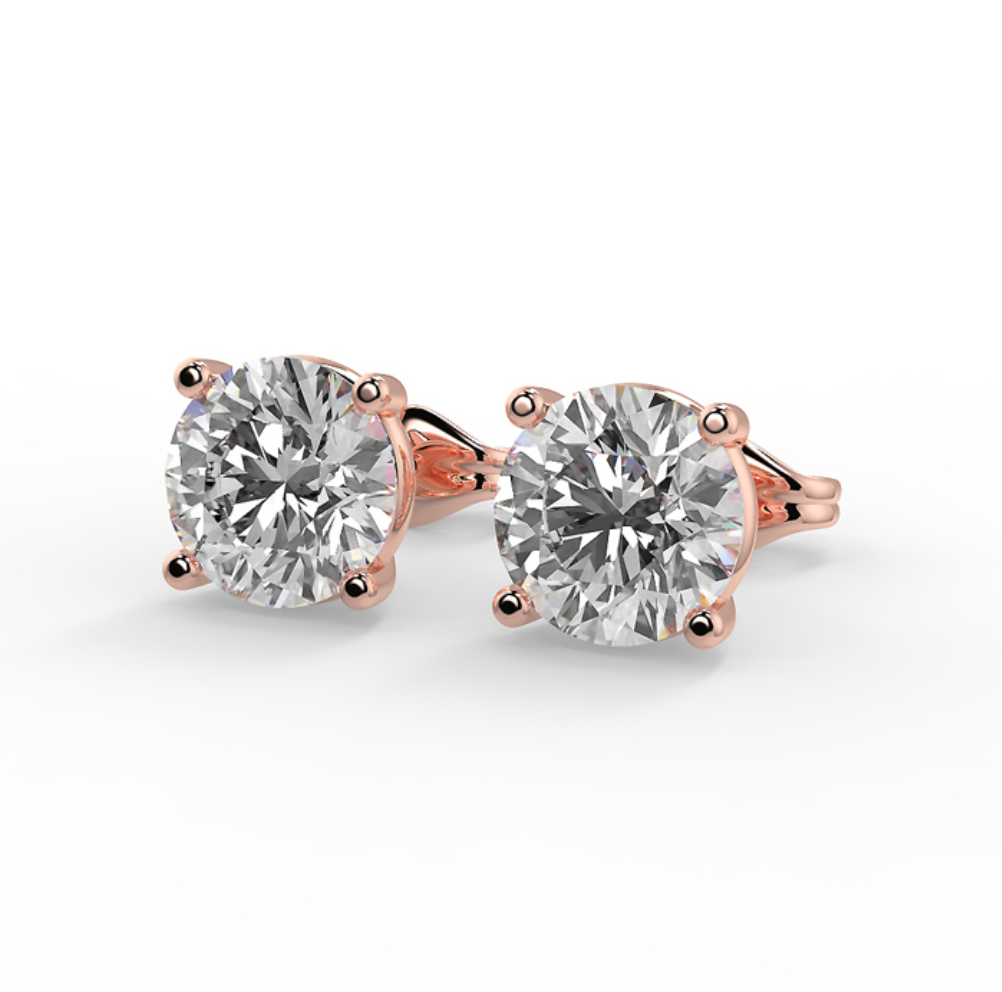 Lab-Grown Diamond Martini Stud Earrings