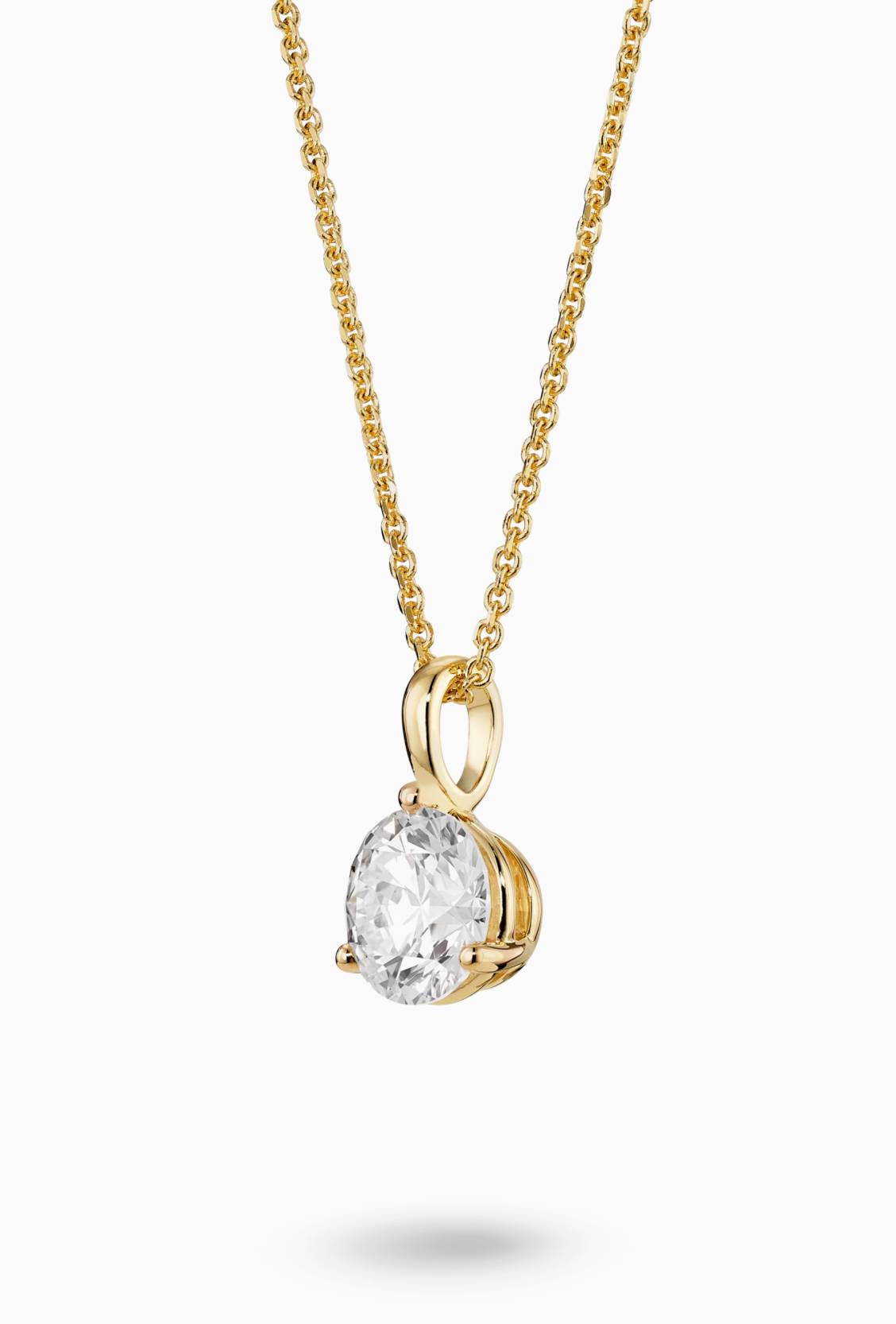 Lab-Grown Diamond Solitaire Pendant Necklace
